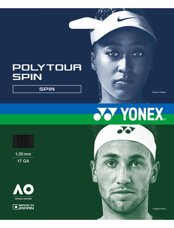 Corda Yonex PolyTour Pro 1.25 Preta - Set Individual