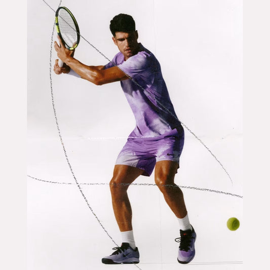 Camiseta Nike Dri-Fit Adv Slam Carlos Alcaraz Masculina - Roxa