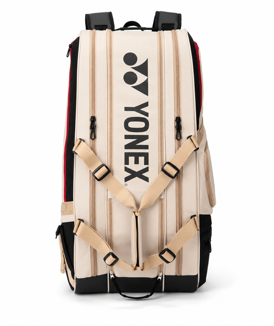 Raqueteira Yonex Gearlogic 2026 Dupla Bege - 9 Raquetes