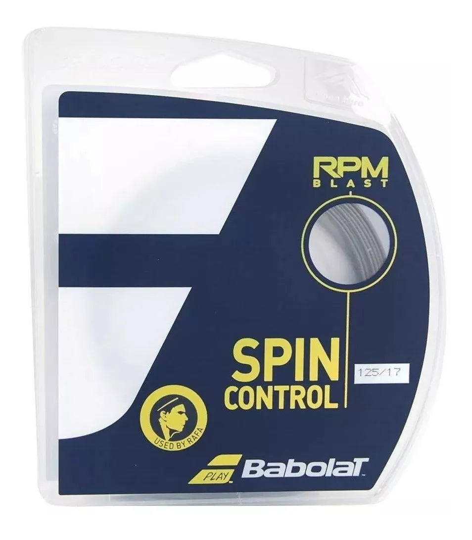 Corda Babolat RPM Blast 125mm 17G Preta - Set Individual
