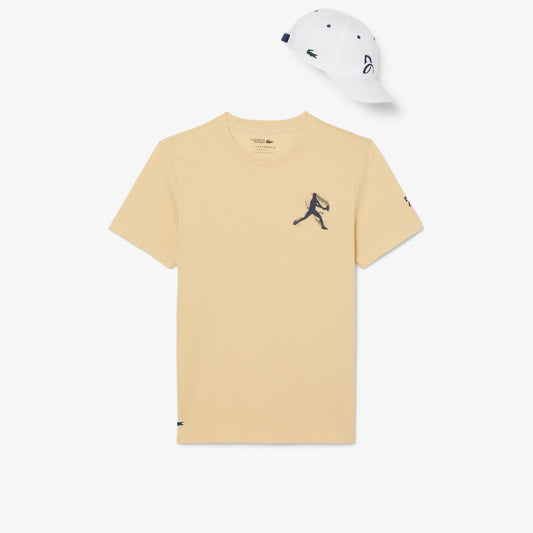 Conjunto Lacoste Camiseta e Boné Novak Djokovic -  Jaune 1600
