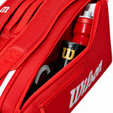 Raqueteira Wilson Super Tour Vermelha 6 Raquetes