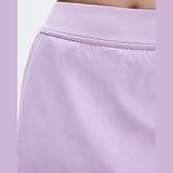 Short Saia On Running Court Skirt Split - Feminina/Roxa